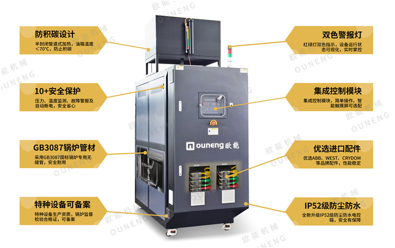 加熱瀝青選用電加熱導(dǎo)熱油爐設(shè)備，省心锦溪！